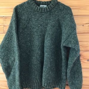 L.L. Bean Wool Sweater Green